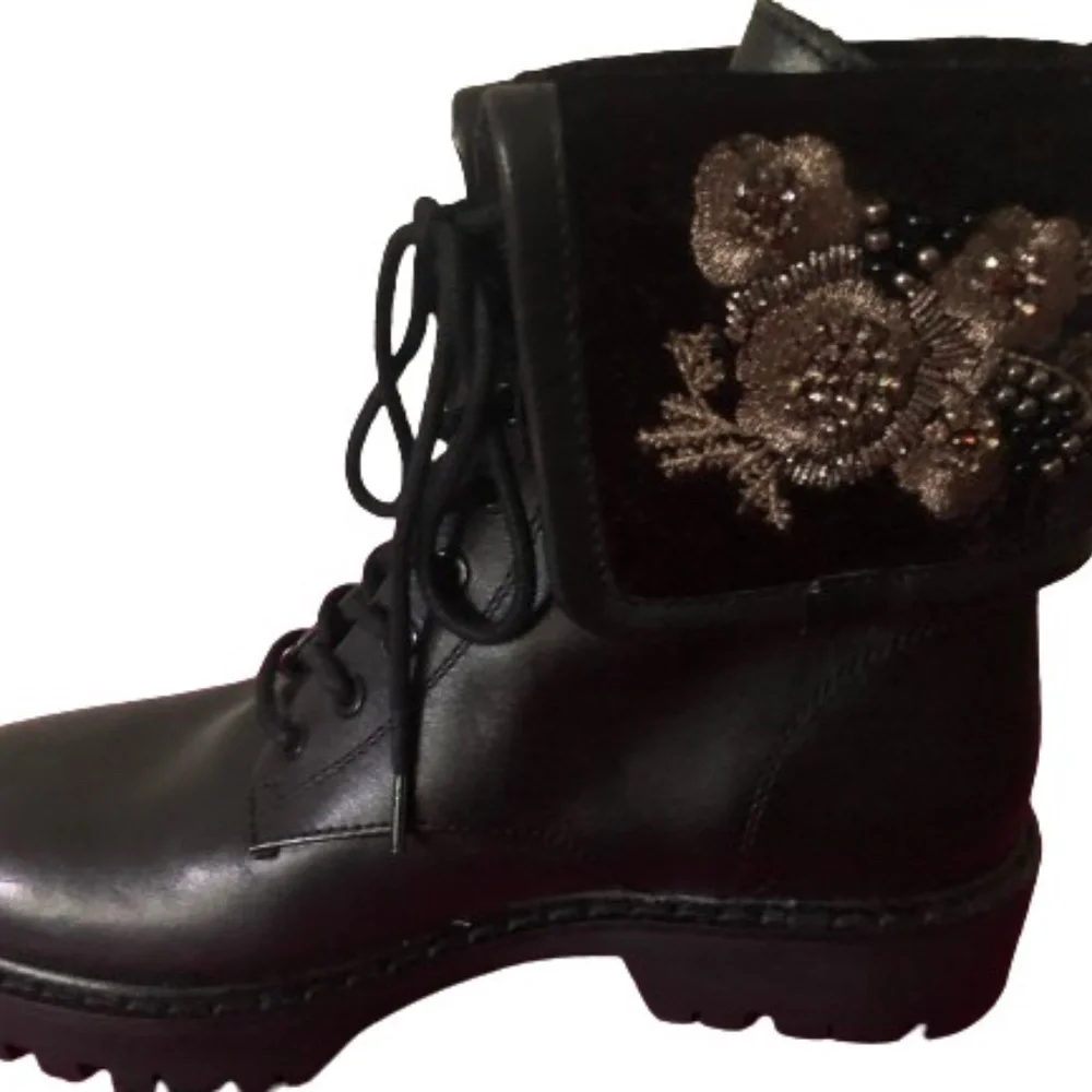 Zara black embroidered